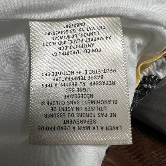 Anthropologie Black and White Wide Leg Pants - Picture 10 of 10